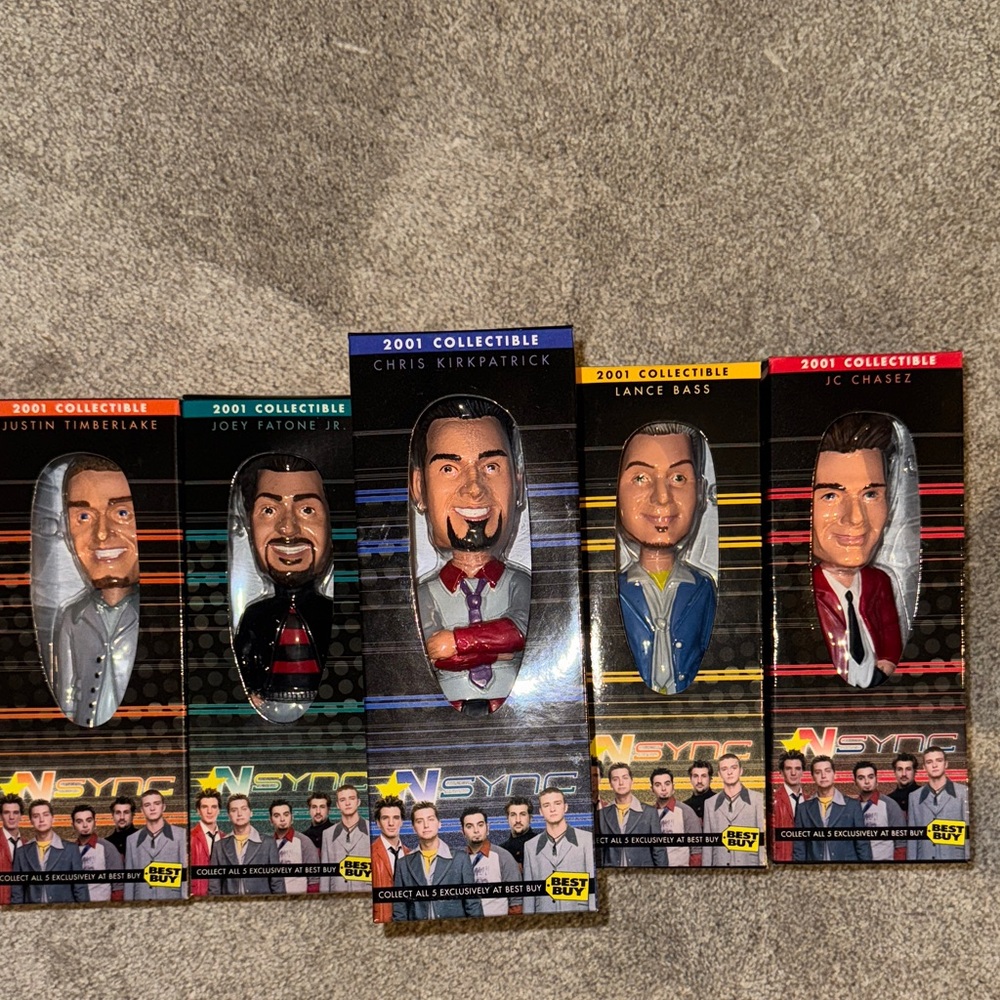 *NSYNC Collectible Bobbleheads Set